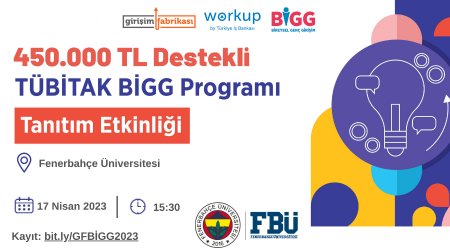 Fenerbahçe Üniversitesinde TÜBİTAK Bireysel Genç Girişim (BIGG) hızlandırma programı 2023-1 çağrısı hakkında bilgilendirme toplantısı gerçekleştirildi.