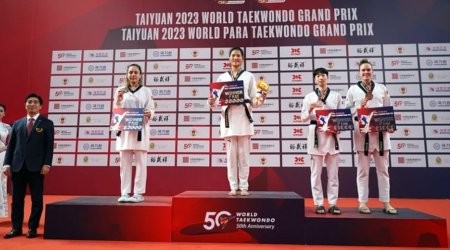 Milli Taekwondocu Sude Yaren Uzunçavdar, Taiyuan Grand Prix'sinde ikinci oldu!