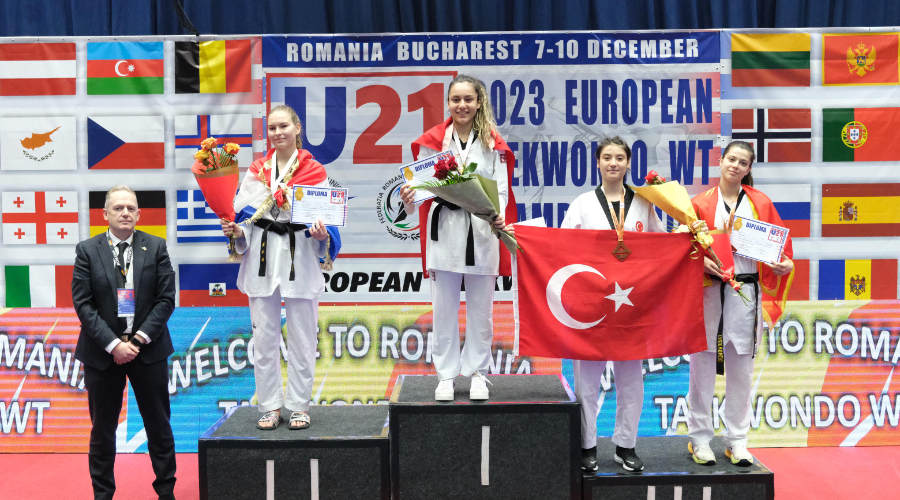 Milli Taekwondocu Sude Yaren Uzunçavdar, 3. kez Avrupa Şampiyonu Oldu!