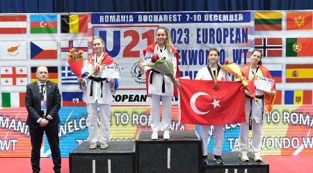 Milli Taekwondocu Sude Yaren Uzunçavdar, 3. kez Avrupa Şampiyonu Oldu!
